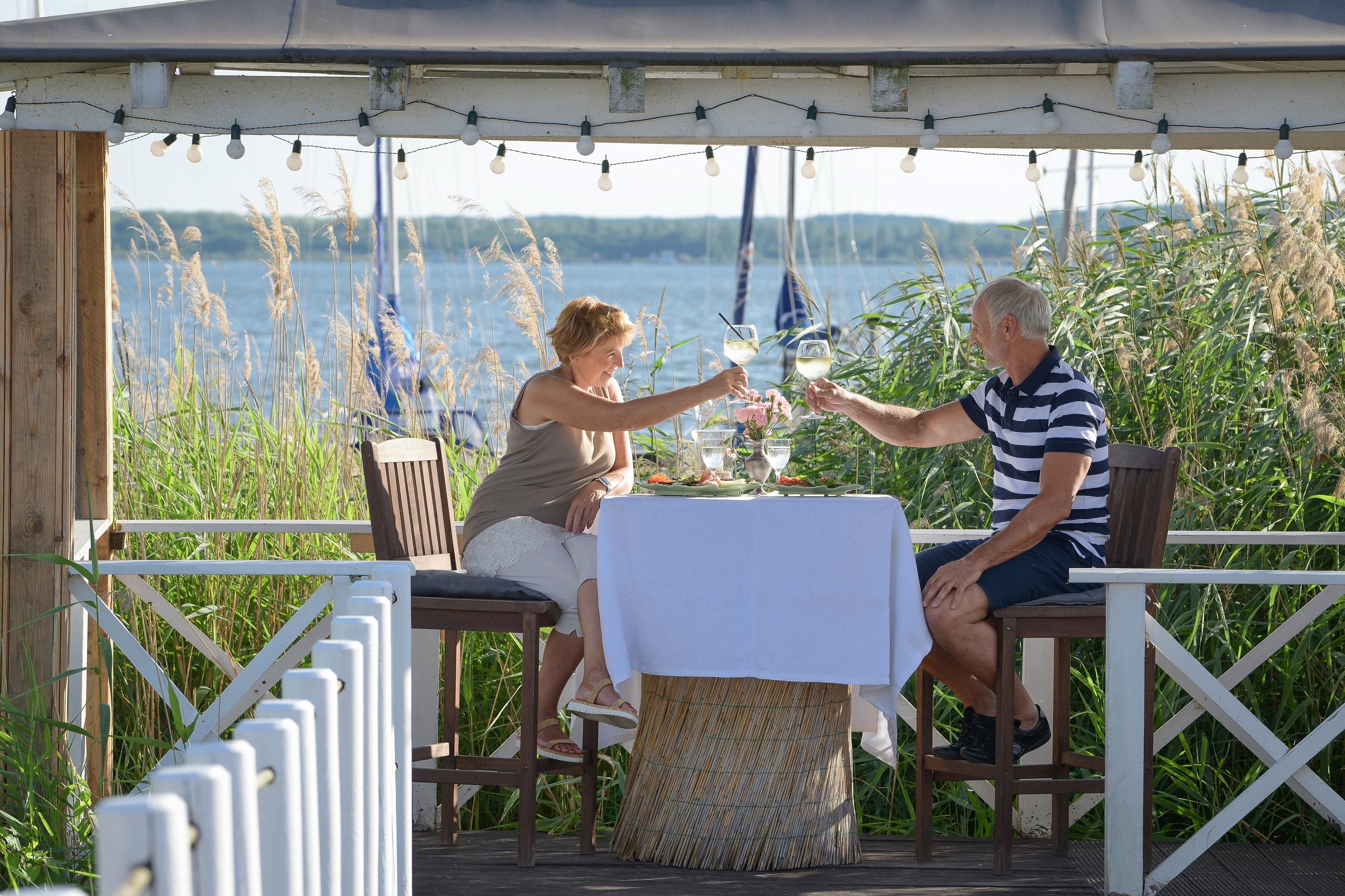 Den Tag an der Goitzsche ausklingen lassen ©Heiko Rebsch