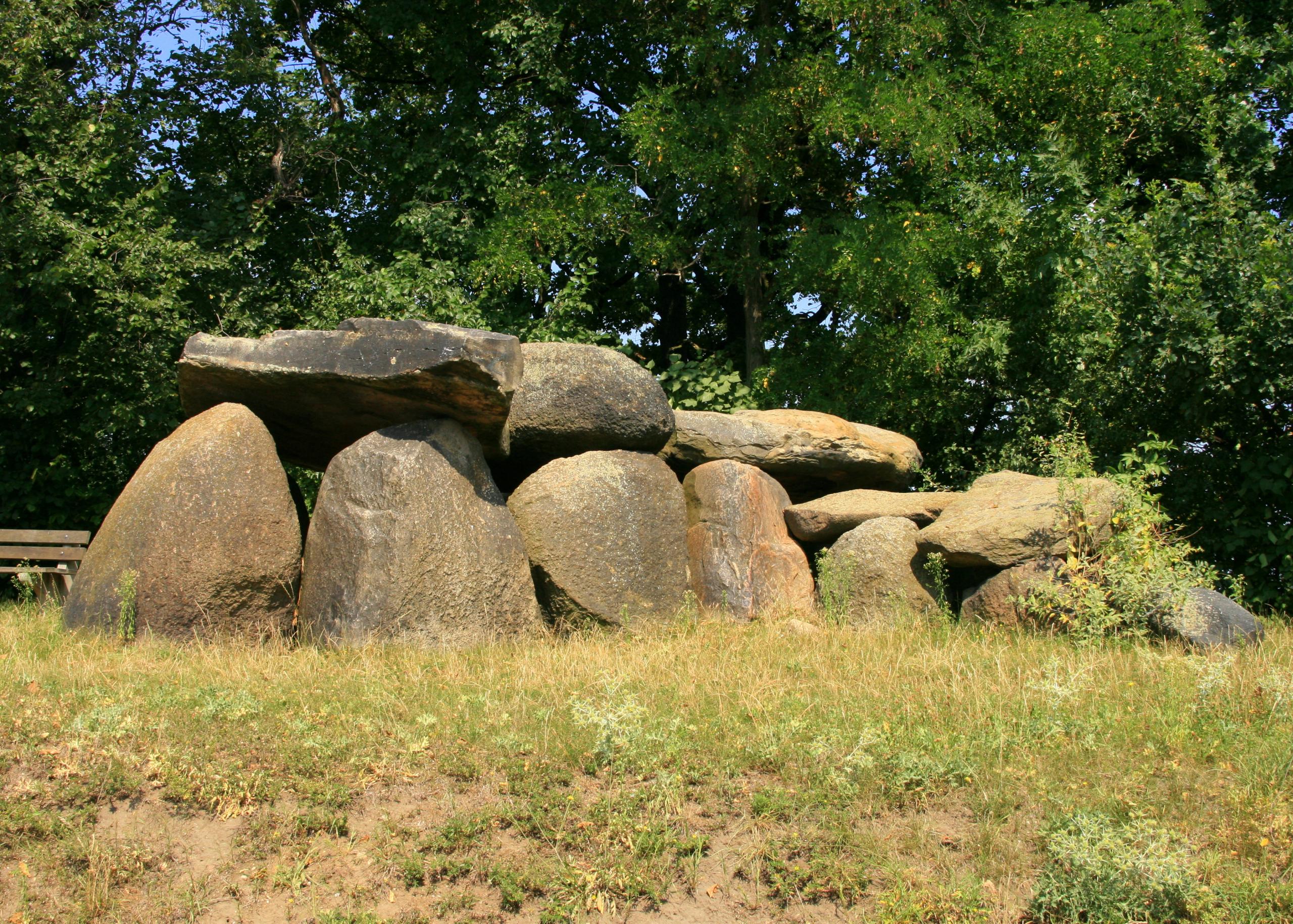 Großsteingrab in Wulfen ©Annett Freudenreich Blick auf das Großsteingrab in Wulfen