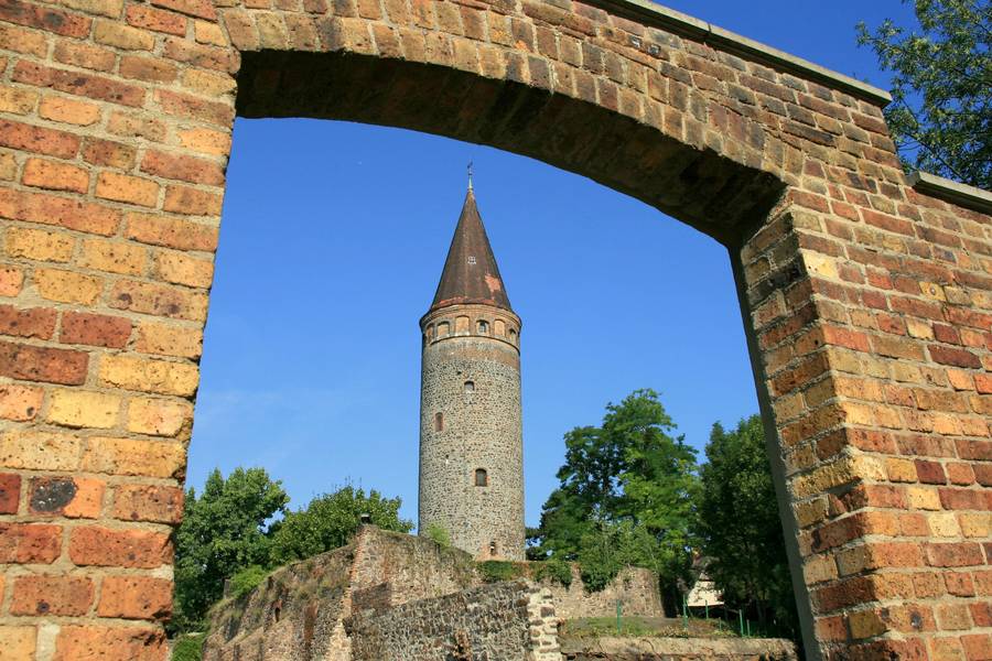 Blick auf den Turm des Zörbiger Schlosses © Annett Freudenreich