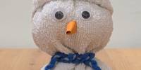 Schneemann aus Socke Schneemann aus einer Socke